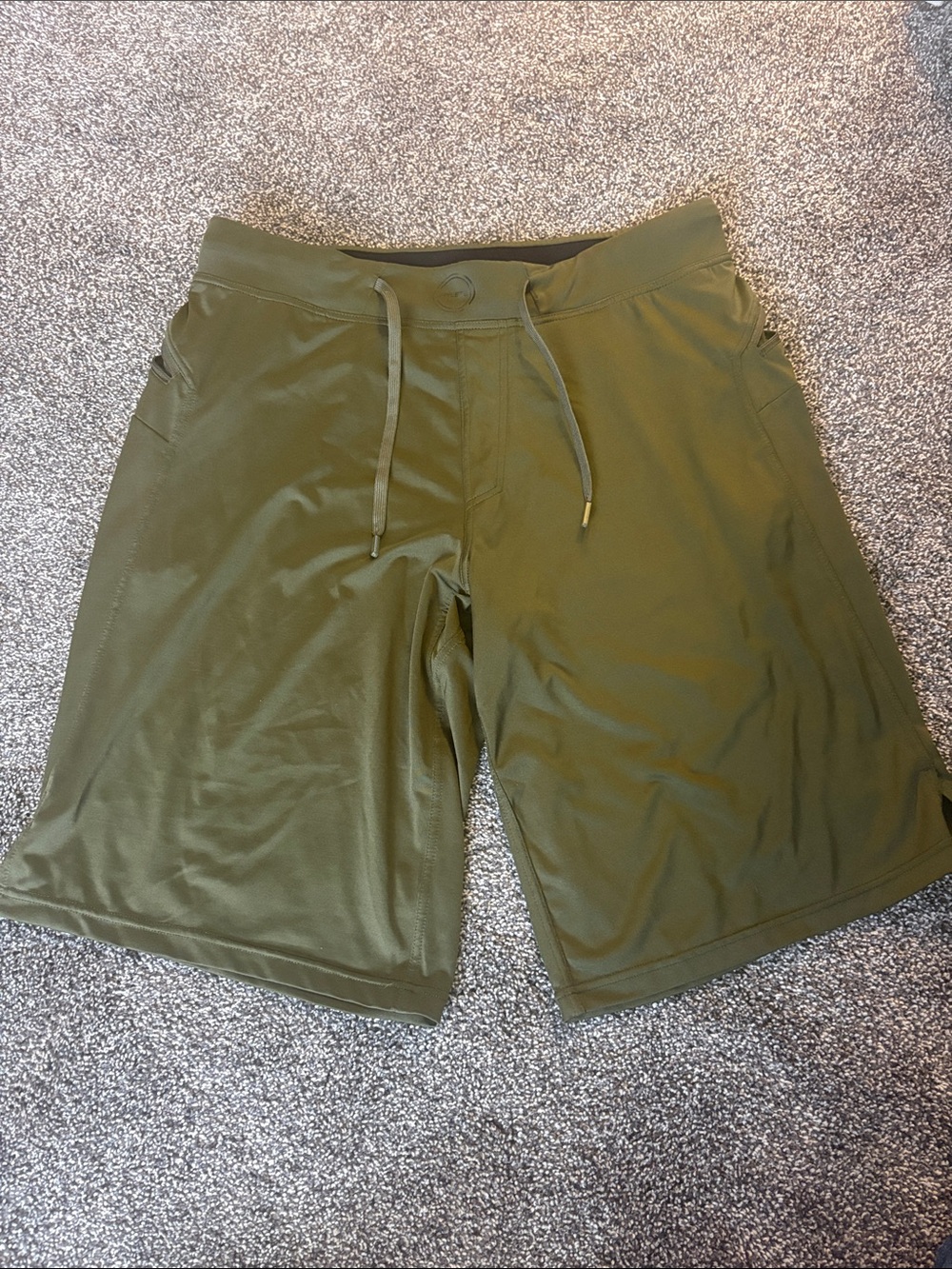 Men’s Hylete Olive Athletic Drawstring Shorts